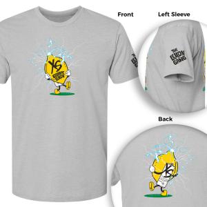 XS Lemon Gang Tee - Heather Grey
