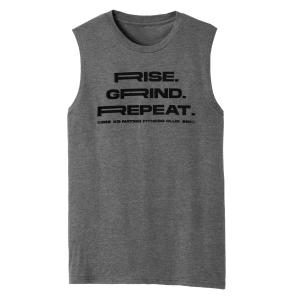 XS Rise. Grind. Repeat. Muscle Tank - Grey