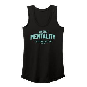 Ladies XS Day One Mentality Racerback Tank - Black