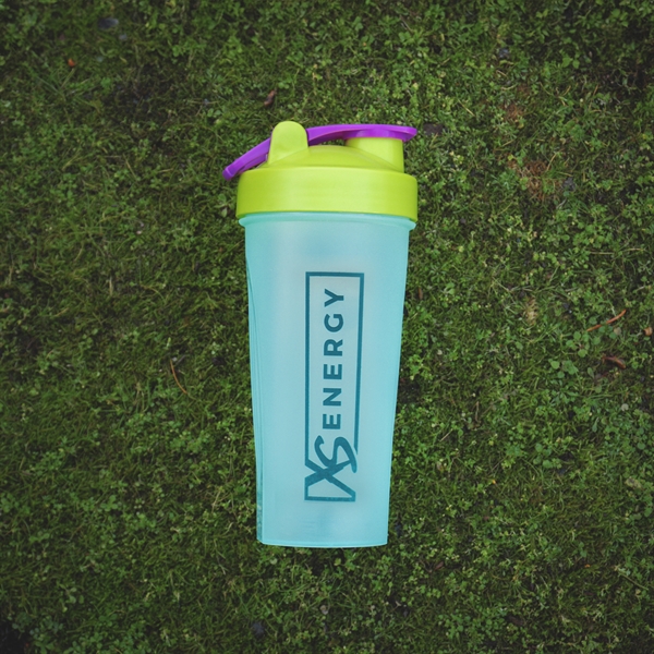 XS® Energy Shaker Bottle - Neon Green/Purple/Ice Blue - AmwayGear